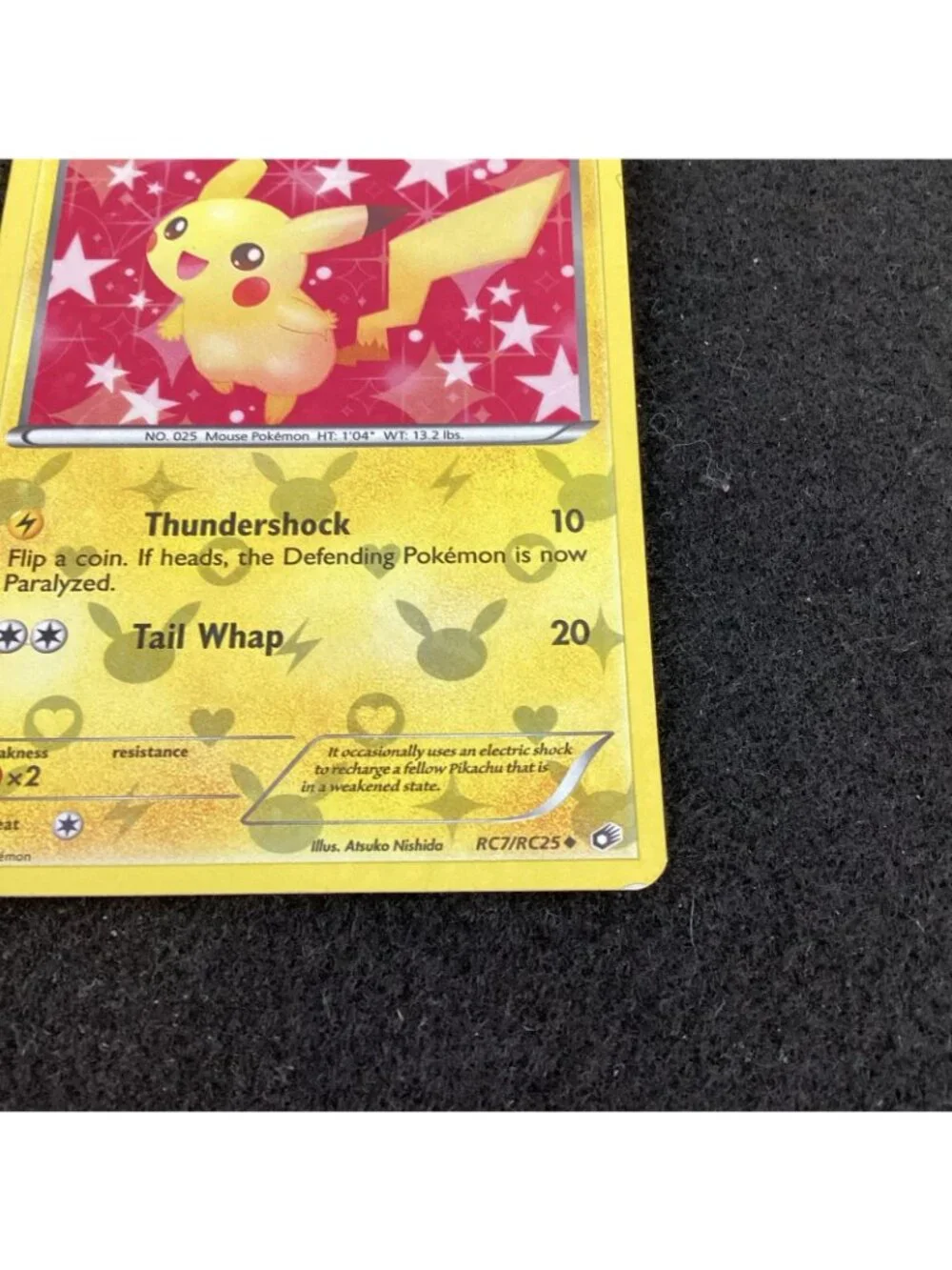 Pikachu RC7/RC25 Legendary Treasures: Radiant Collection Pokemon TCG Holo EX Con